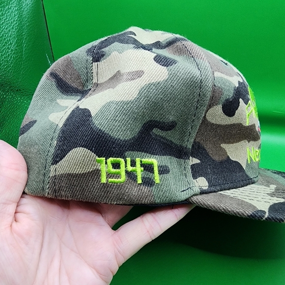 Alien UFO Roswell New Mexico Baseball Cap Dad Hat Snapback Green Camo - Picture 2 of 6